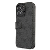 Guess iPhone 13 Pro Max Etui Metal Logo Grå