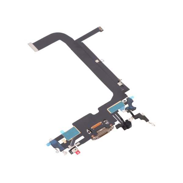 iPhone 13 Pro Max ladekontakt med flexkabel original - gull