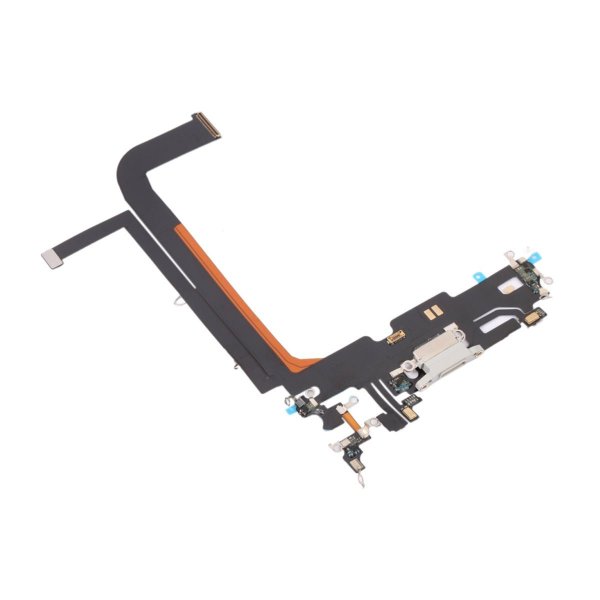 iPhone 13 Pro Max ladekontakt med original flexkabel - hvit