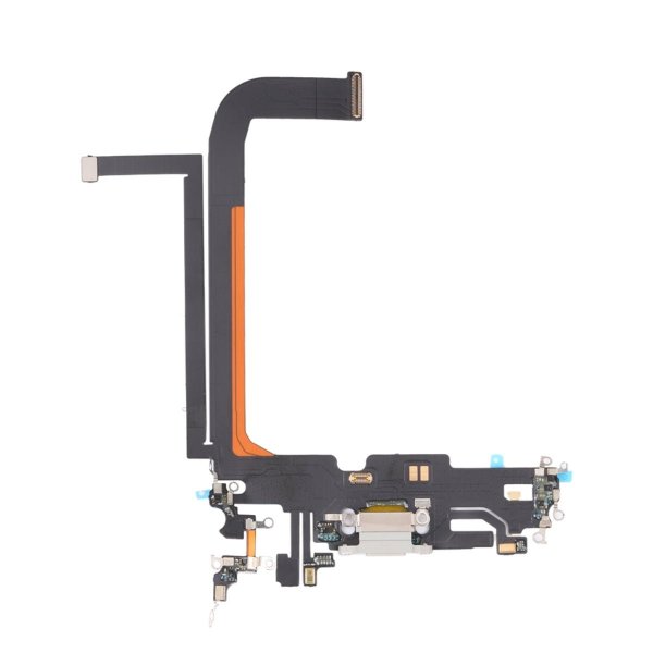 iPhone 13 Pro Max ladekontakt med original flexkabel - hvit