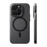 Rvelon iPhone 13 Pro Max Deksel Korrugerte MagSafe Svart