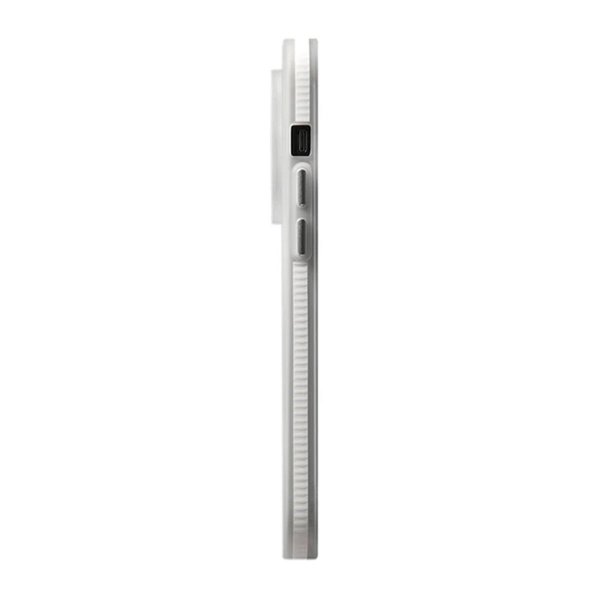Rvelon iPhone 13 Pro Max Deksel Korrugerte MagSafe Hvit
