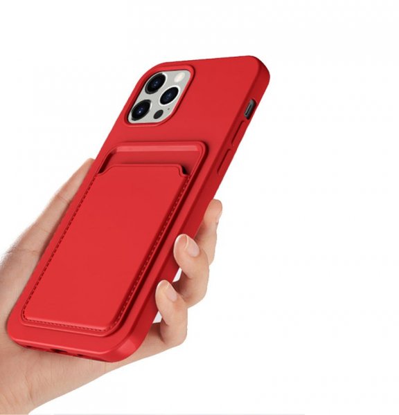 iPhone 13 Pro Max Deksel Kortholder Rød