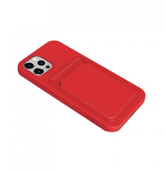 iPhone 13 Pro Max Deksel Kortholder Rød