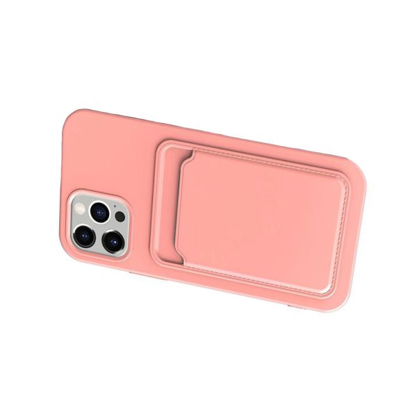 iPhone 13 Pro Max Deksel Kortholder Rosa