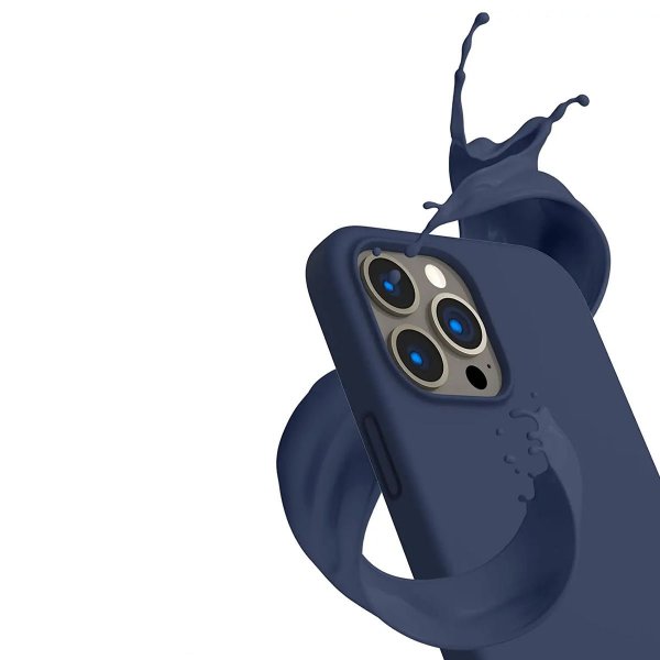 Rvelon iPhone 13 Pro Max Deksel Silikon Blå