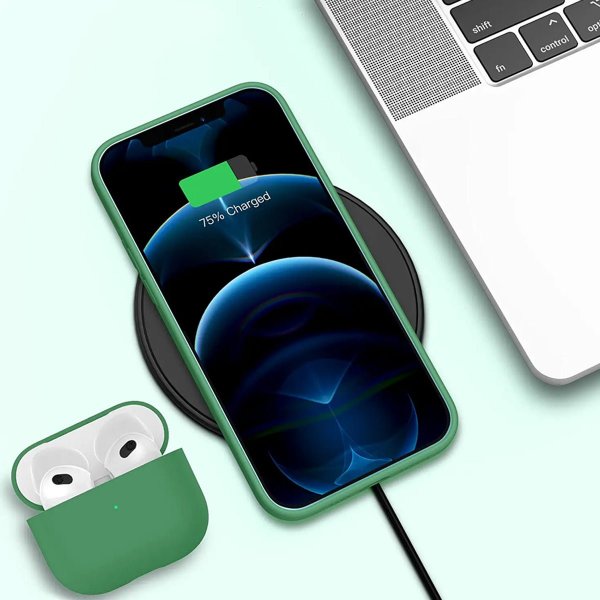 Rvelon iPhone 13 Pro Max Deksel Silikon Grønn