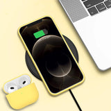 Rvelon iPhone 13 Pro Max Deksel Silikon Gul