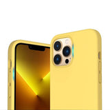 Rvelon iPhone 13 Pro Max Deksel Silikon Gul