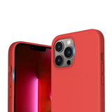 Rvelon iPhone 13 Pro Max Deksel Silikon Rosa