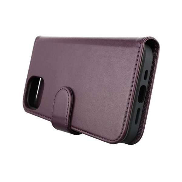 Rvelon iPhone 13 Pro Max Etui Detachable Wallet Case Lilla