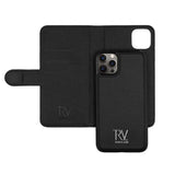 Rvelon iPhone 13 Pro Max Etui Detachable Wallet Case Svart