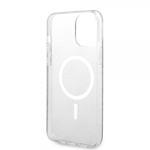 Guess iPhone 13 Pro Max Deksel 4G Pattern MagSafe Svart