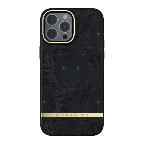 Richmond & Finch iPhone 13 Pro Max Deksel Black Tiger
