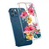 iPhone 13 Pro Max Deksel Blomstermønster Rosa