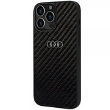 Audi iPhone 13 Pro Max Deksel Carbon Fiber Svart