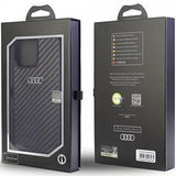 Audi iPhone 13 Pro Max Deksel Carbon Fiber Svart