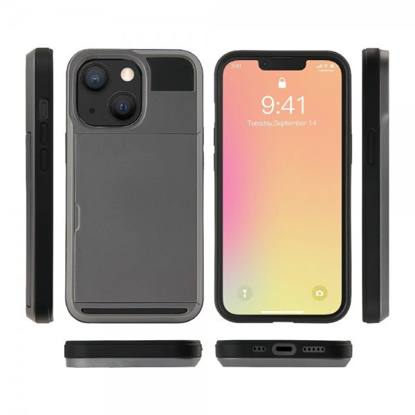 iPhone 13 Pro Max Deksel Card Slide Svart