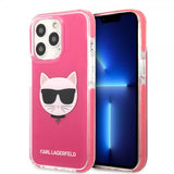 Karl Lagerfeld iPhone 13 Pro Max Deksel Choupette Fuchsia