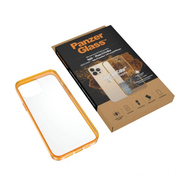 PanzerGlass iPhone 13 Pro Max Deksel ClearCase Color Tangerine