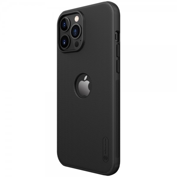 Nillkin iPhone 13 Pro Max Deksel Frosted Shield Logo Cutout Svart