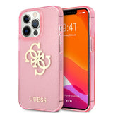 Guess iPhone 13 Pro Max Deksel Full Glitter Rosa