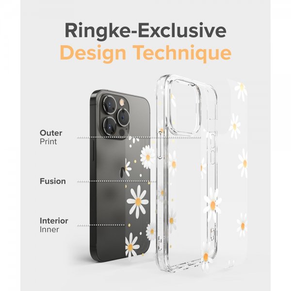 Ringke iPhone 13 Pro Max Deksel Fusion Design Daisy