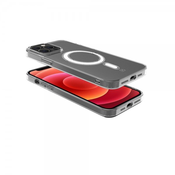 Celly iPhone 13 Pro Max Deksel GELSKINMAG MagSafe Transparent