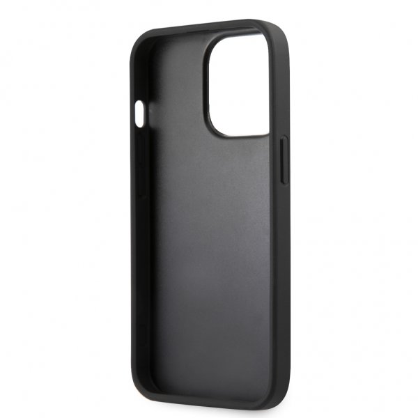 Guess iPhone 13 Pro Max Deksel Hot Stamp Metal Logo Grå