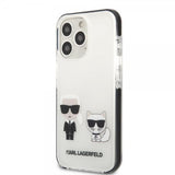 Karl Lagerfeld iPhone 13 Pro Max Deksel Karl & Choupette Hvit