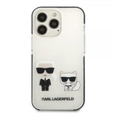 Karl Lagerfeld iPhone 13 Pro Max Deksel Karl & Choupette Hvit