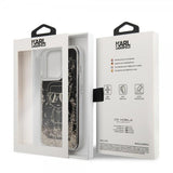 Karl Lagerfeld iPhone 13 Pro Max Deksel Liquid Glitter Gatsby Svart
