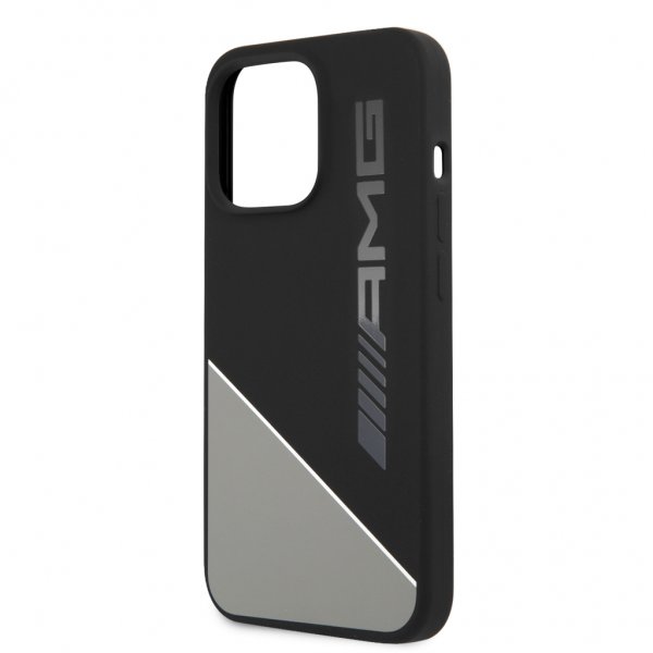 AMG iPhone 13 Pro Max Deksel Liquid Silicone Two Tone Grå