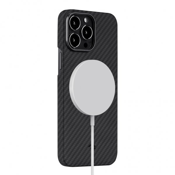 Pitaka iPhone 13 Pro Max Deksel MagEZ Case 2 Black/Grey Twill