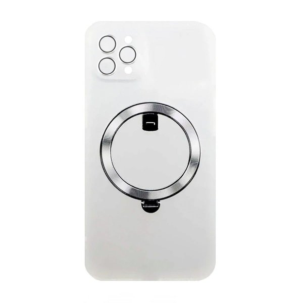 Rvelon iPhone 13 Pro Max Deksel Roterbart Stativ Hvit