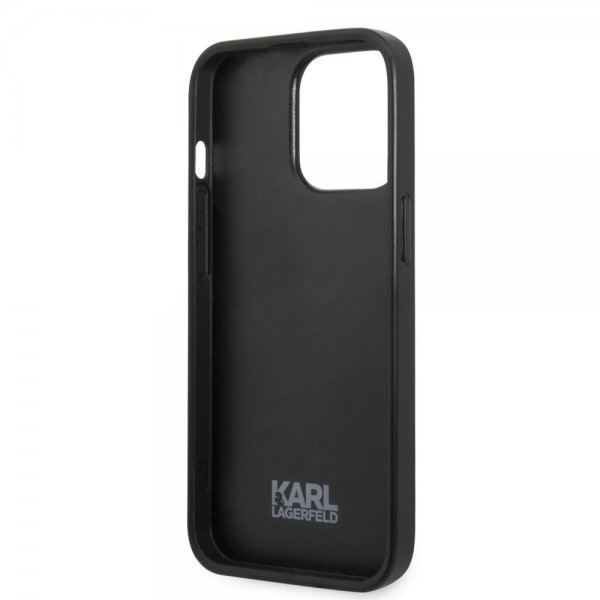 Karl Lagerfeld iPhone 13 Pro Max Deksel Monogram Iconic Patch Rød