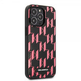 Karl Lagerfeld iPhone 13 Pro Max Deksel Monogram Pattern Rosa
