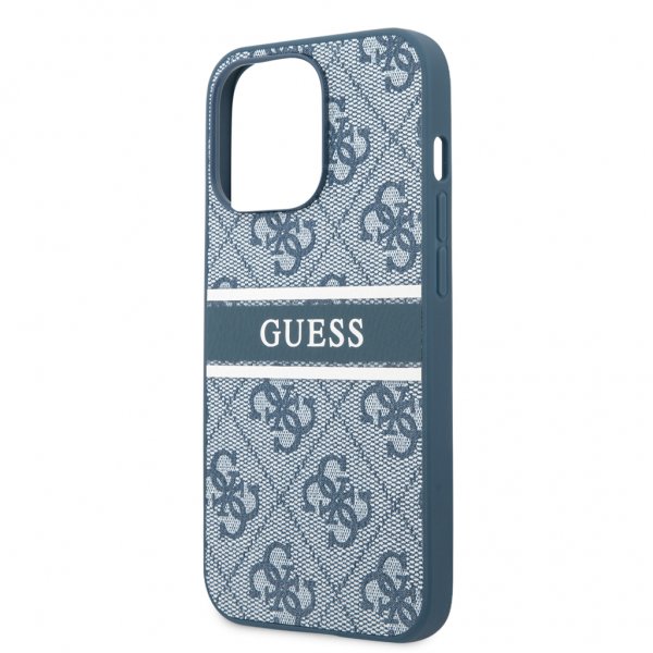 Guess iPhone 13 Pro Max Deksel Printed Stripe Blå