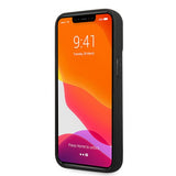 Ferrari iPhone 13 Pro Max Deksel Real Carbon Metal Logo Svart