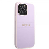 Guess iPhone 13 Pro Max Deksel Saffiano Metal Logo Lilla