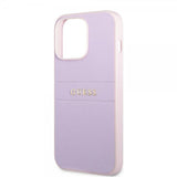 Guess iPhone 13 Pro Max Deksel Saffiano Metal Logo Lilla