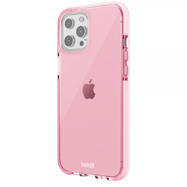 holdit iPhone 13 Pro Max Deksel Seethru Bright Pink