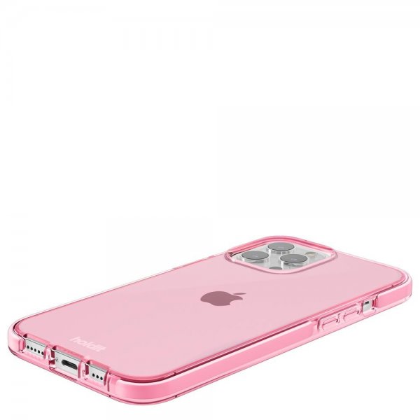 holdit iPhone 13 Pro Max Deksel Seethru Bright Pink