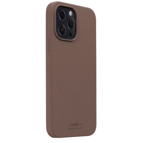 holdit iPhone 13 Pro Max Deksel Silikon Dark Brown