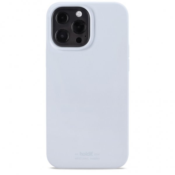 holdit iPhone 13 Pro Max Deksel Silikon Mineral Blue