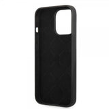 Guess iPhone 13 Pro Max Deksel Silicone Metal Logo 4G Svart