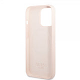 Guess iPhone 13 Pro Max Deksel Silicone Metal Plate MagSafe Rosa
