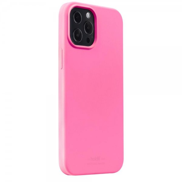 holdit iPhone 13 Pro Max Deksel Silikon Bright Pink
