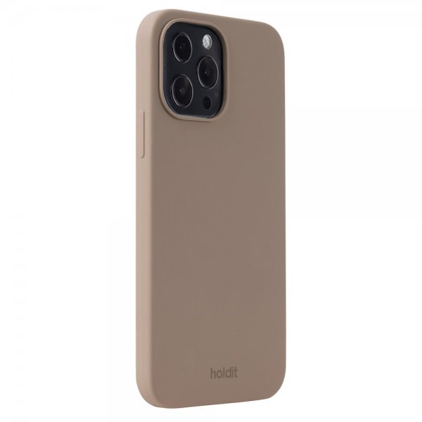 holdit iPhone 13 Pro Max Deksel Silikon Mocha Brown