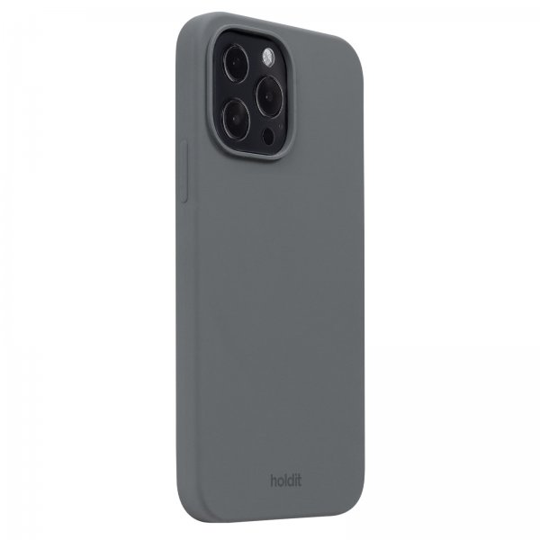 holdit iPhone 13 Pro Max Deksel Silikon Space Gray